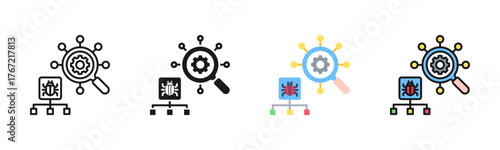 Root Cause Analysis Icon Pack In Multiple Styles