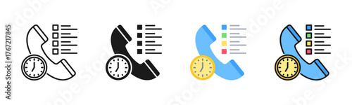 Call Logging Icon Pack In Multiple Styles
