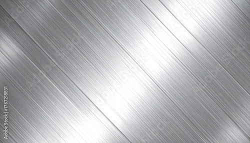 Brushed Aluminum Plate Diagonal Grain Satin Highlights