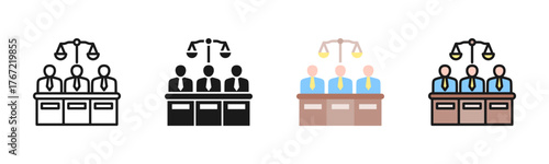 Jury Icon Pack In Multiple Styles