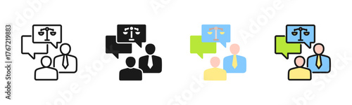 Counsel Icon Pack In Multiple Styles