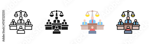 Court Icon Pack In Multiple Styles