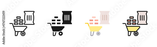 Raw Material Icon Pack In Multiple Styles