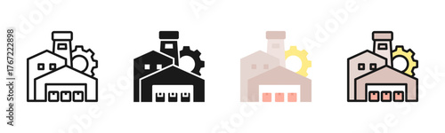 Industrial Icon Pack In Multiple Styles
