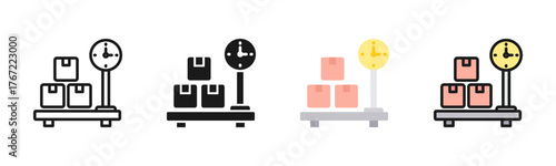 Product Weight Icon Pack In Multiple Styles