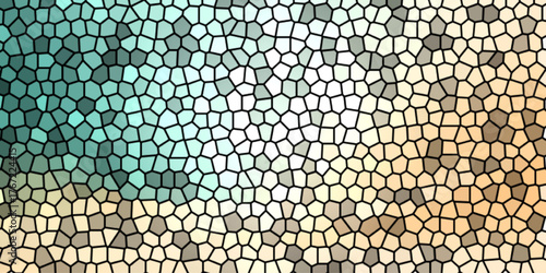 Seamless vector illustration of green grass texture or crocodile skin pattern design surface tile