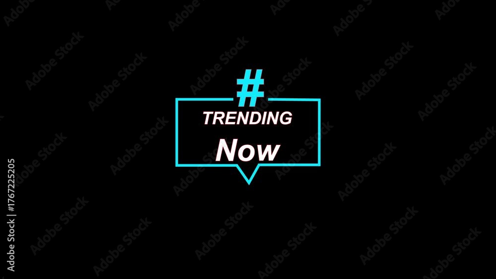 Neon Blue Speech Bubble with Hash tag Icon on Black Background chat icon message icon. Glowing blue speech bubble with hash tag on dark black backdrop sleek chat message design.