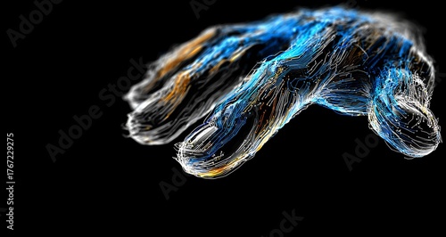 Futuristic Digital Hand Representing Technology and Artificial Intelligence