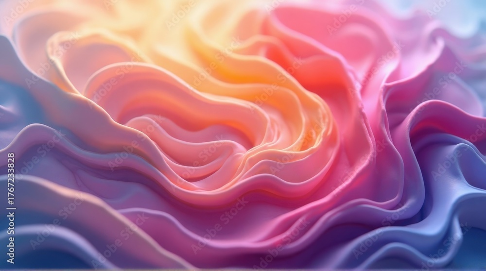 Obraz premium Abstract Colorful Fluid Art with Vibrant Pink Orange Purple Tones