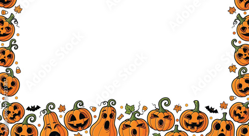 halloween pumpkin on white background