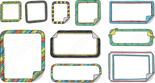 Set of luxury vintage frames, collection of retro labels, badges and banners vector decorative elements