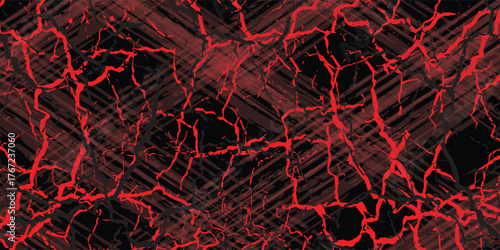 Car sticker red black brush wrap abstract pattern sporty line banner. eps 10 modern.