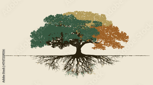 vector tree silhouette