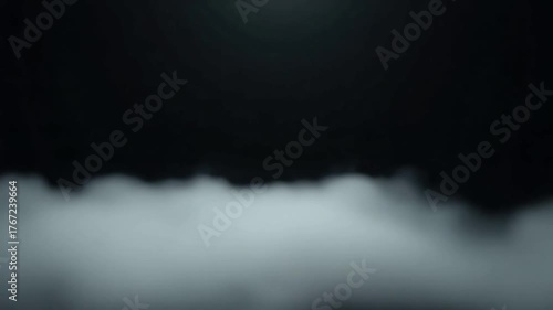 Ephemeral Whisper: A captivating cloudscape unfolds against a deep, dark expanse, offering a glimpse into a world of mystery and serenity. 