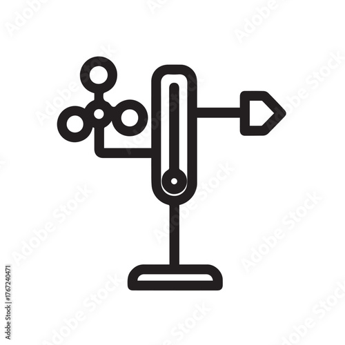 Weather Station Icon – Climate Data Agriculture Vector