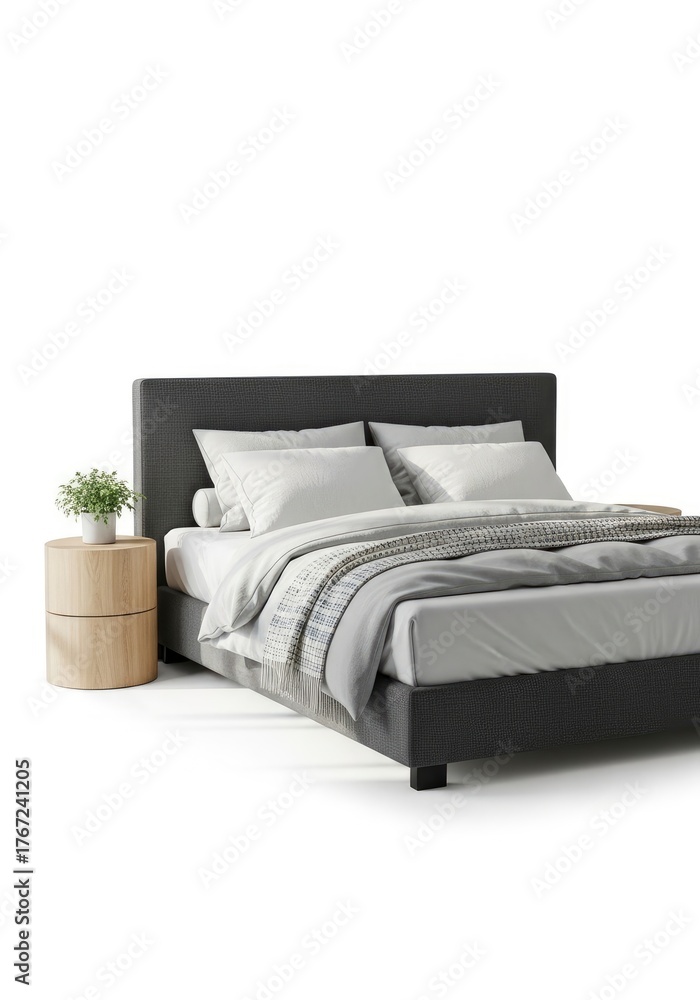 Fototapeta premium bed with pillows