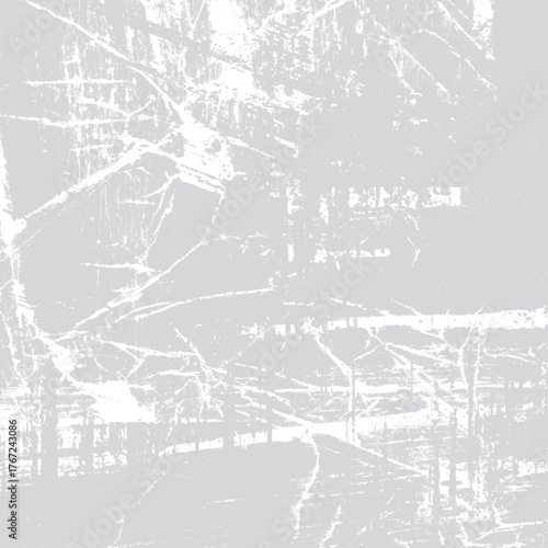 グレーのスクラッチグランジテクスチャ背景（スクエア）
