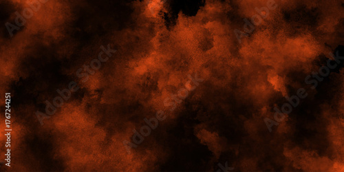 Red fire background. Abstract clouds smoke texture with red color. Misty fog brush effects.