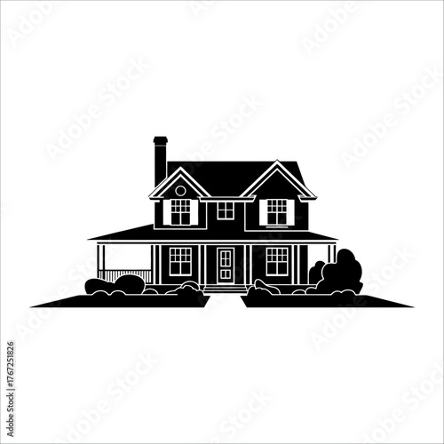 Real estate concept showing a house icon with a roof representing property and home ownership