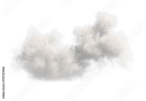 A cloud on a transparent ba...