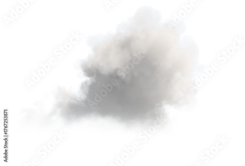 A cloud on a transparent ba...