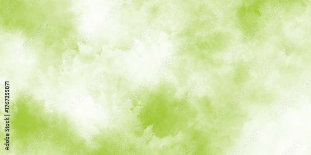 Obraz premium Soft green watercolor with dreamy abstract texture, Textured turquoise paint background with strokes creating a layered, abstract painted watercolor template design background.