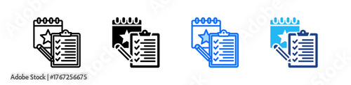 Event Survey Icon Set Multiple Style Collection