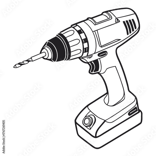 drill isolated on white background