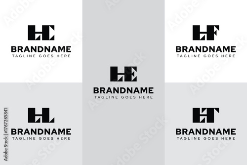 Fotografija Letters LHC LHE LHF LHL LHT Logo Set, for HLC HLE HLF HLT initials
