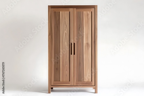 Wallpaper Mural A modern storage unit crafted from wood featuring double front panels. Torontodigital.ca