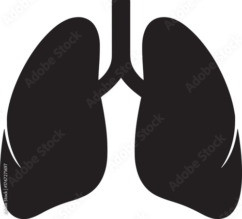 Human Lungs Organ Respiratory System Healthcare Medical Anatomy Illustration Design