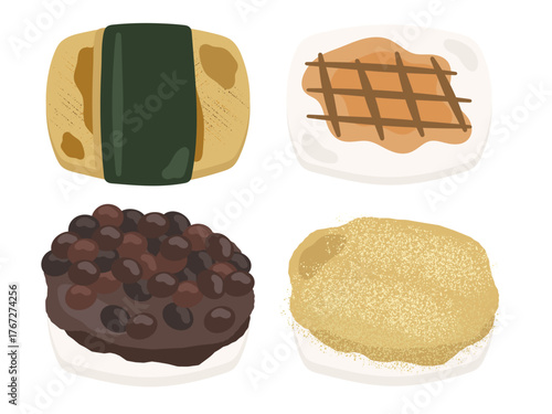 餅イラストセット