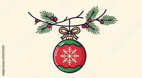 Christmas decoration, vector, illustration, design, symbol