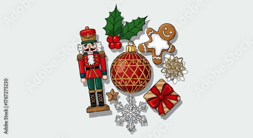 Christmas decoration, vector, illustration, design, symbol