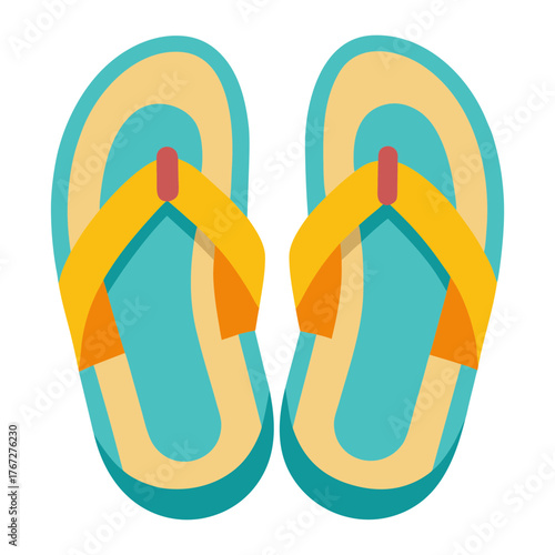 sandals vector illustration 