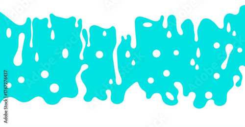 Illustration of a milk liquid splash on a blue background. Abstract wavy background. Illustration of liquid products such as cheese, syrup, and paint