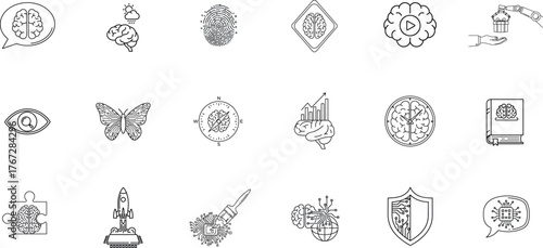 Collection of intricate antique hand drawn crests and emblems with decorative borders and shields