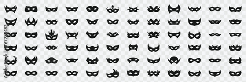 Carnival mask icon vector illustration isolated on white background. Perfect for web and mobile app design