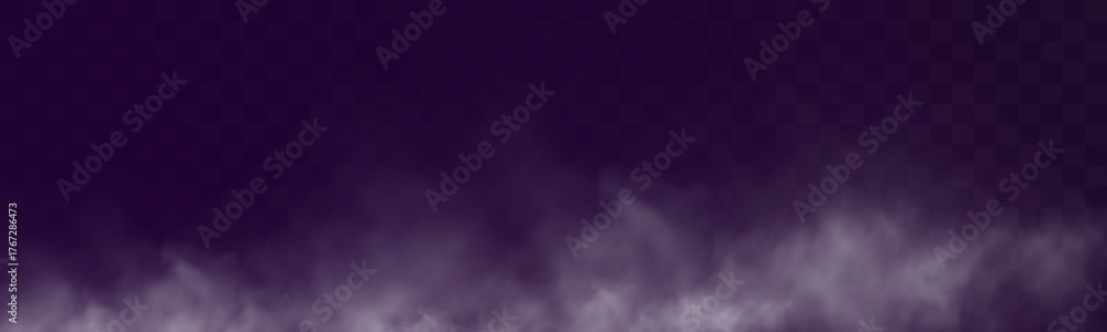Obraz premium Realistic white smoke and mist cloud with soft transparent texture on dark background. 