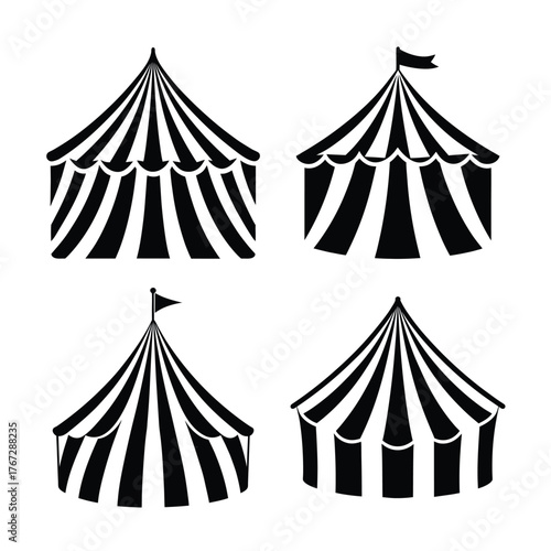 circus tent vector illustration