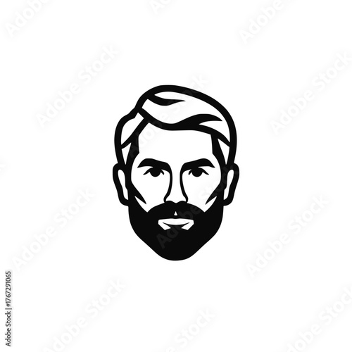 Man head icon. Abstract portrait