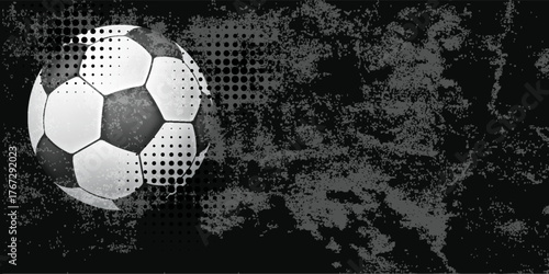 Soccer ball and gal net illustration combined pencil sketch and watercolor sketch.Eps10