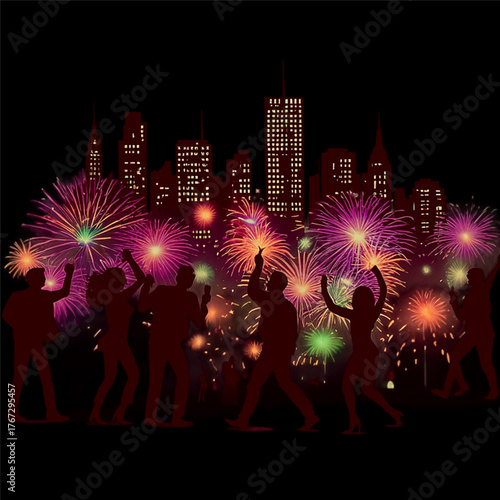 happy new year fireworks