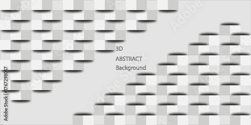 Background abstract 3D image of a wall with gray gradation color. Can be used as a presentation background template etc.