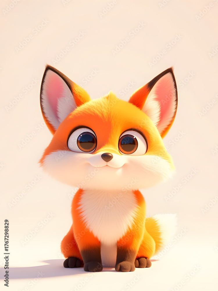 Fototapeta premium CuteCartoonFox
