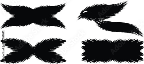 Dynamic abstract brush stroke elements perfect for modern design overlays, vector black paint, ink brush stroke, brush,