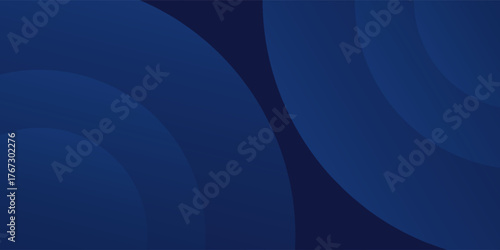 Abstract blue simple glowing geometric lines on dark blue background. template art nice soft