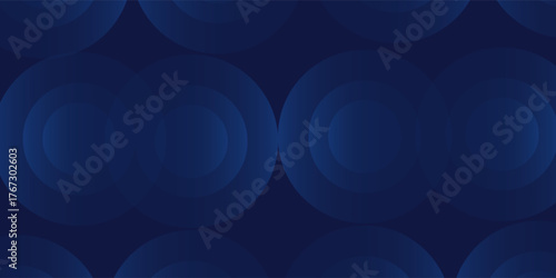 Abstract blue simple glowing geometric lines on dark blue background. template art nice soft shiny concept