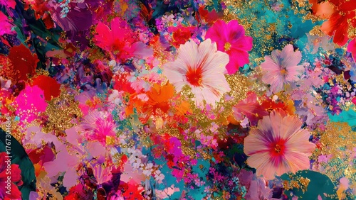 Bloom Symphony Abstract Art