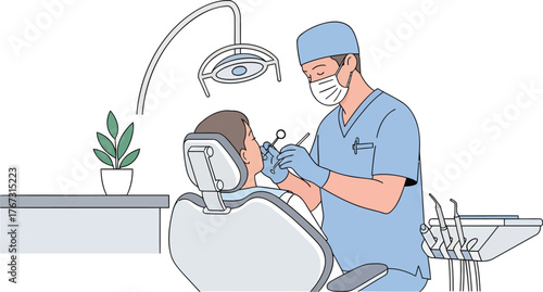 Dedicated dentist providing exceptional care to patient in modern dental office